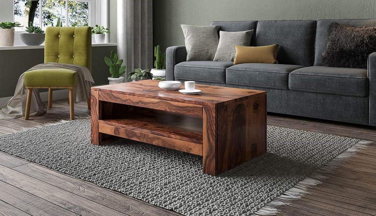 Woodstage solid sheesham wood coffee table