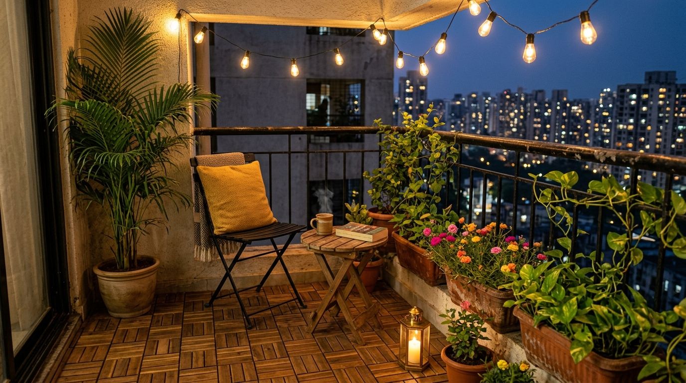 Balcony Makeover Ideas: A Beautiful Balcony Under ₹20,000